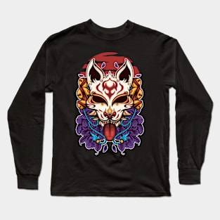 KITSUNE FLOWERS Long Sleeve T-Shirt